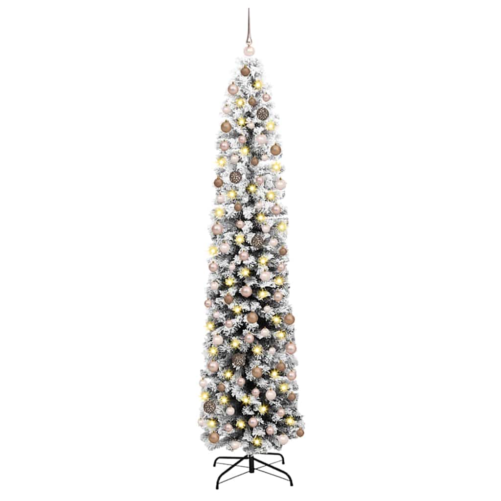 Artificial Christmas Tree with 300 LEDs with Stand Green 210 cm
